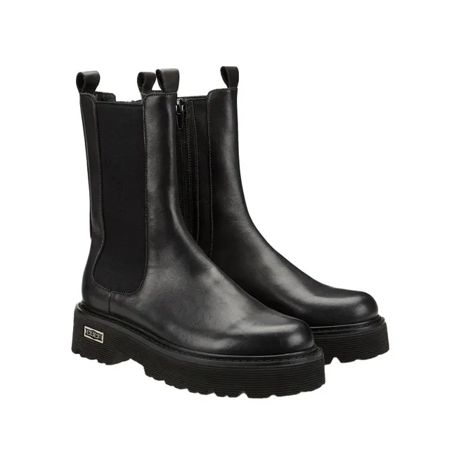 Cult high Beatles amphibious women's ankle boot with 20cm shaft and 5cm sole Slash 3267 CLW326700 black