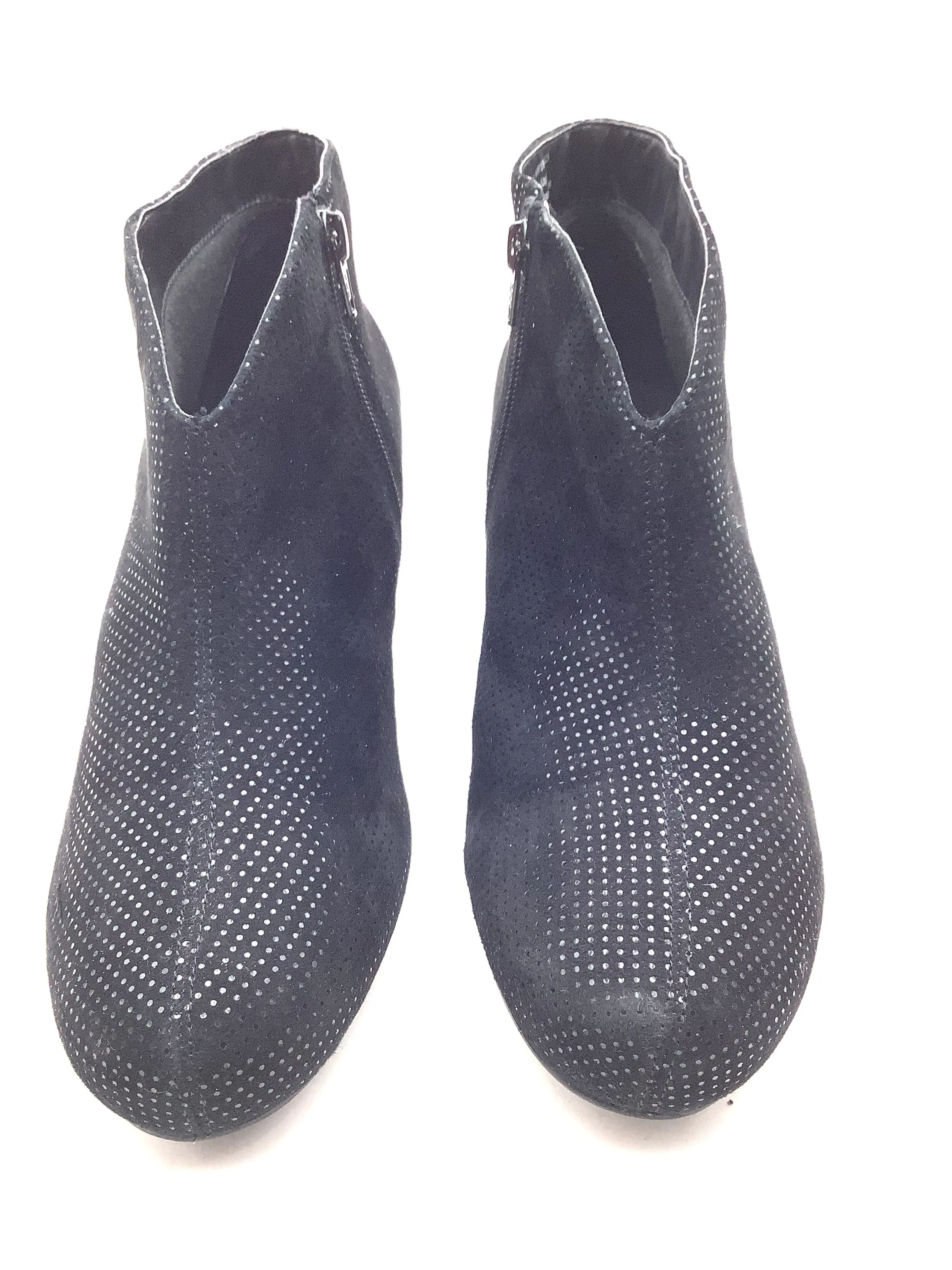 David Tate Women's Booties Black Suede Almond Toe Size: 10WW