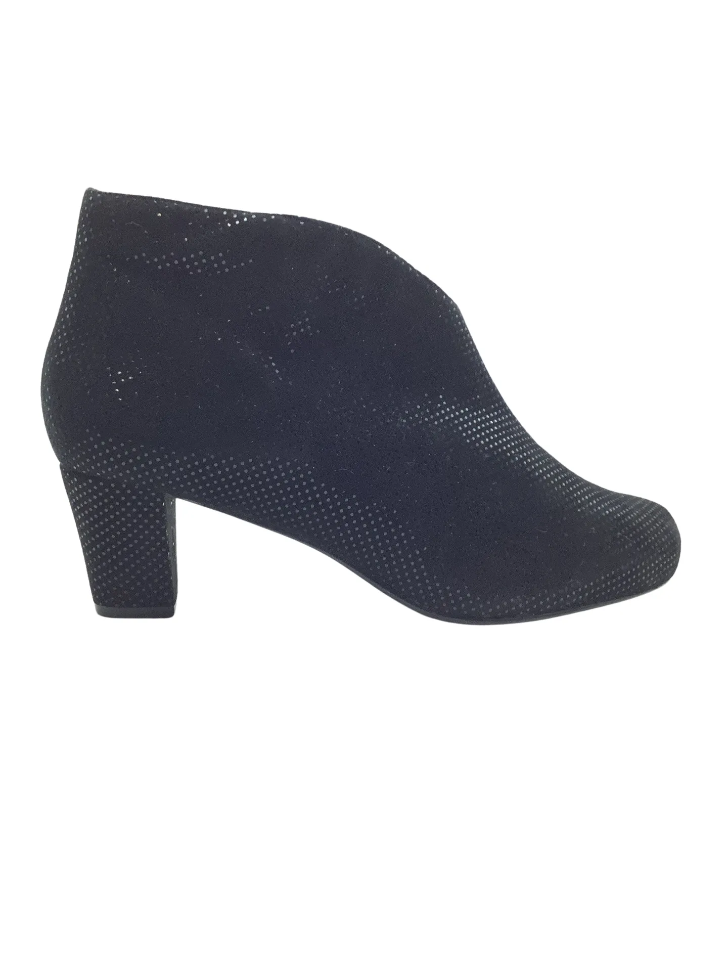 David Tate Women's Booties Black Suede Almond Toe Size: 10WW