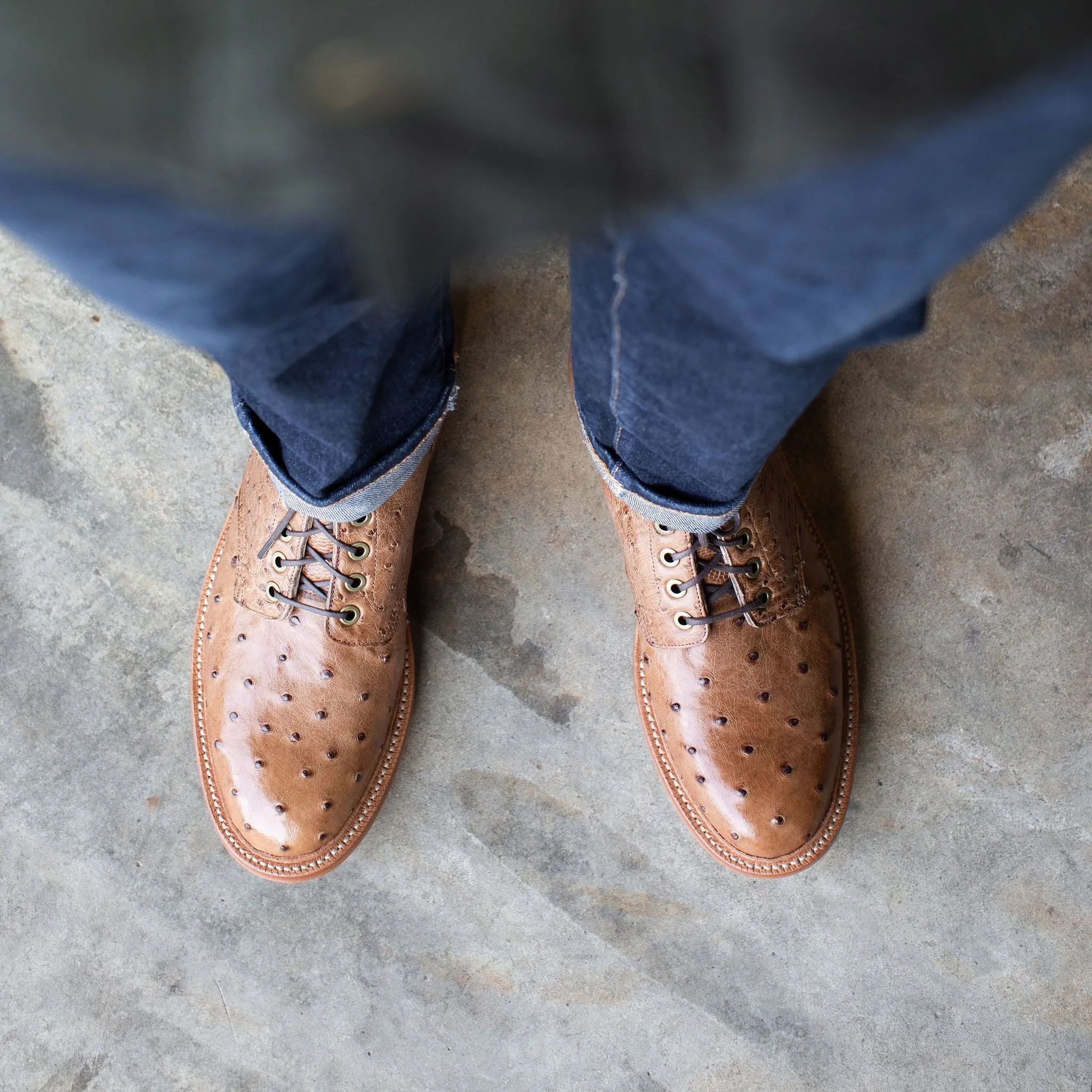 Ranger Ostrich Leather Boots - Diesel Brand