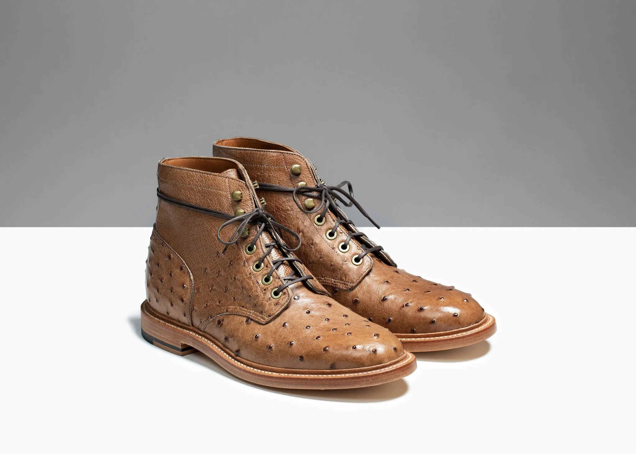 Ranger Ostrich Leather Boots - Diesel Brand