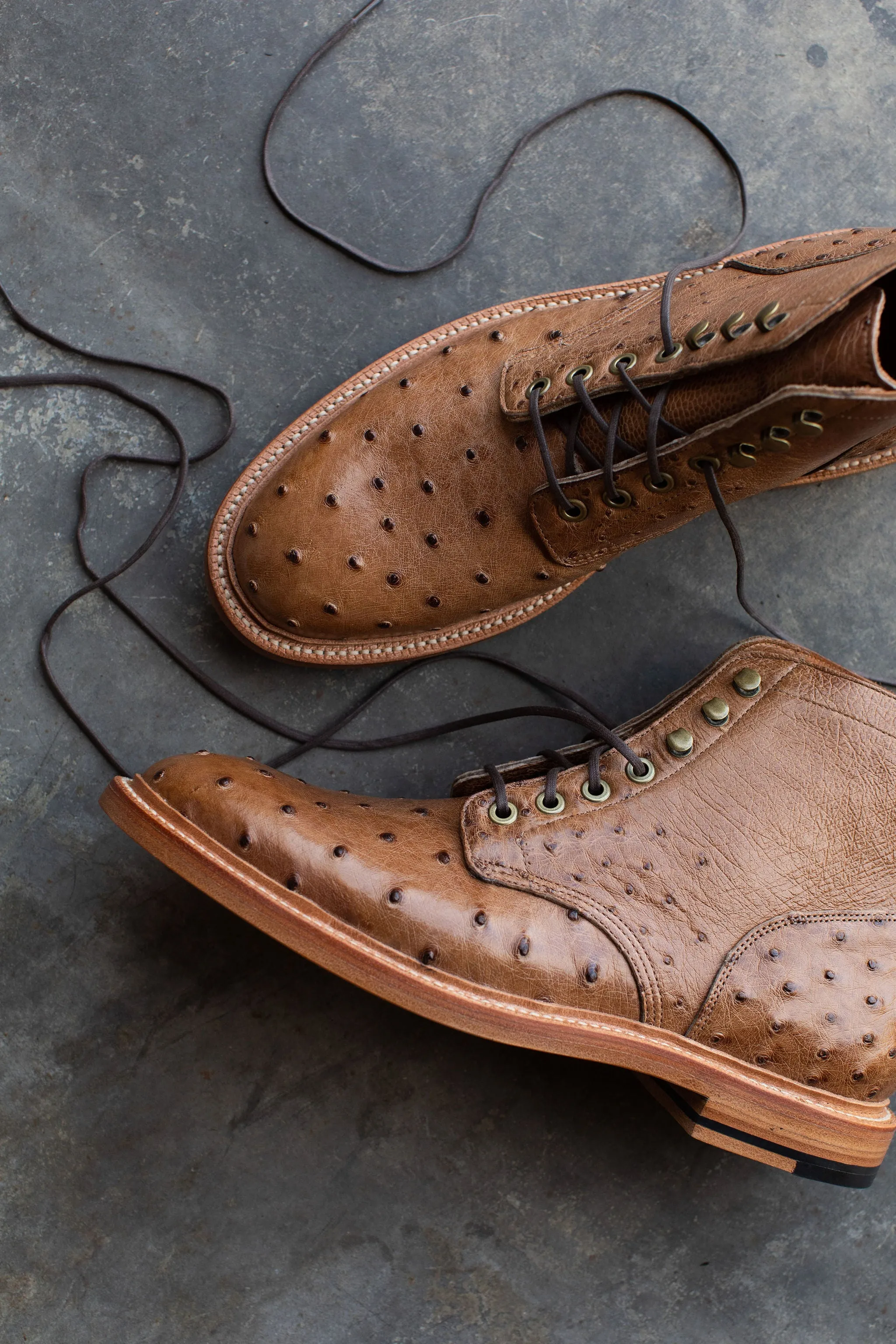 Ranger Ostrich Leather Boots - Diesel Brand