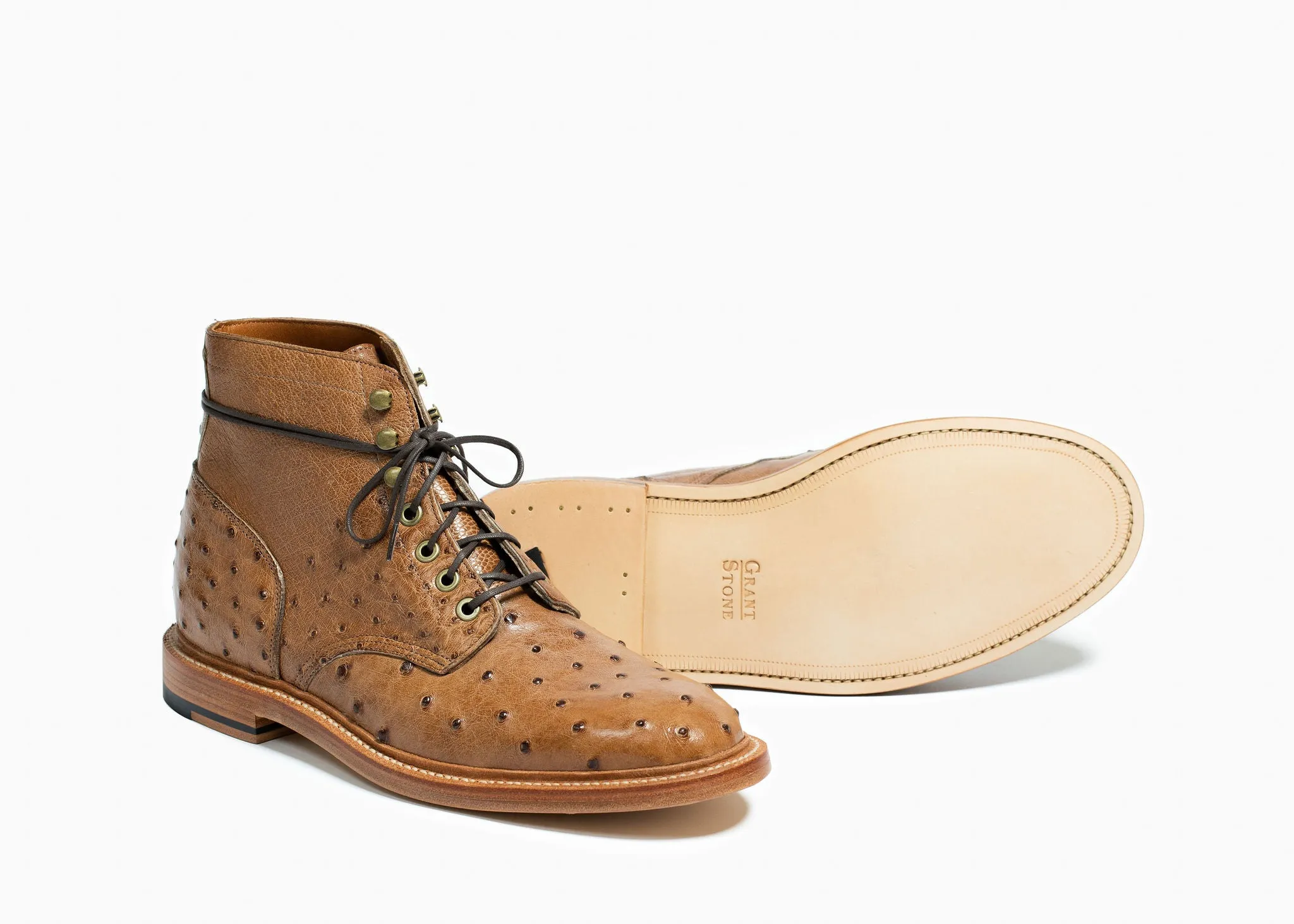 Ranger Ostrich Leather Boots - Diesel Brand