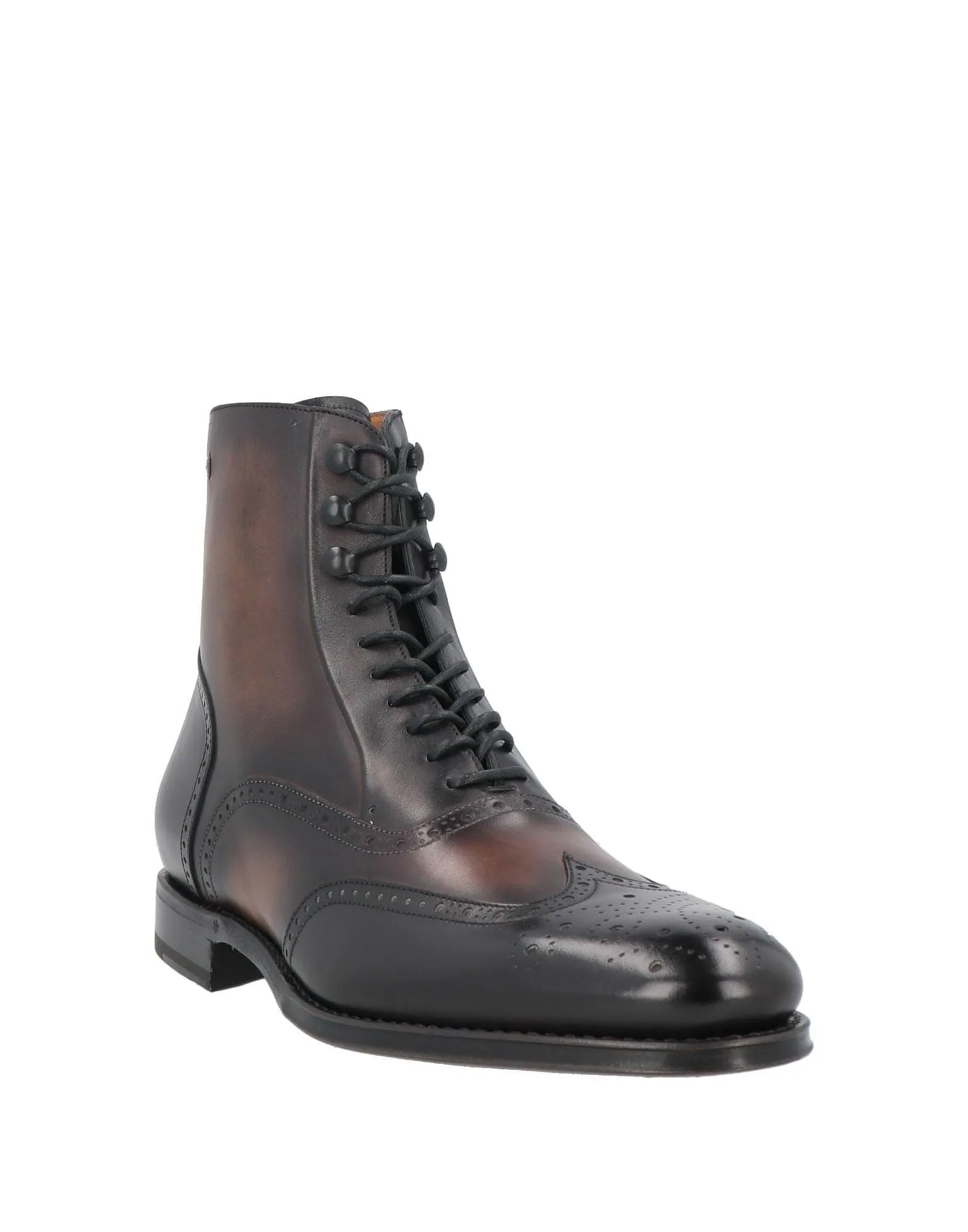 Handmade Custom Brown Calf Leather Boots For Men