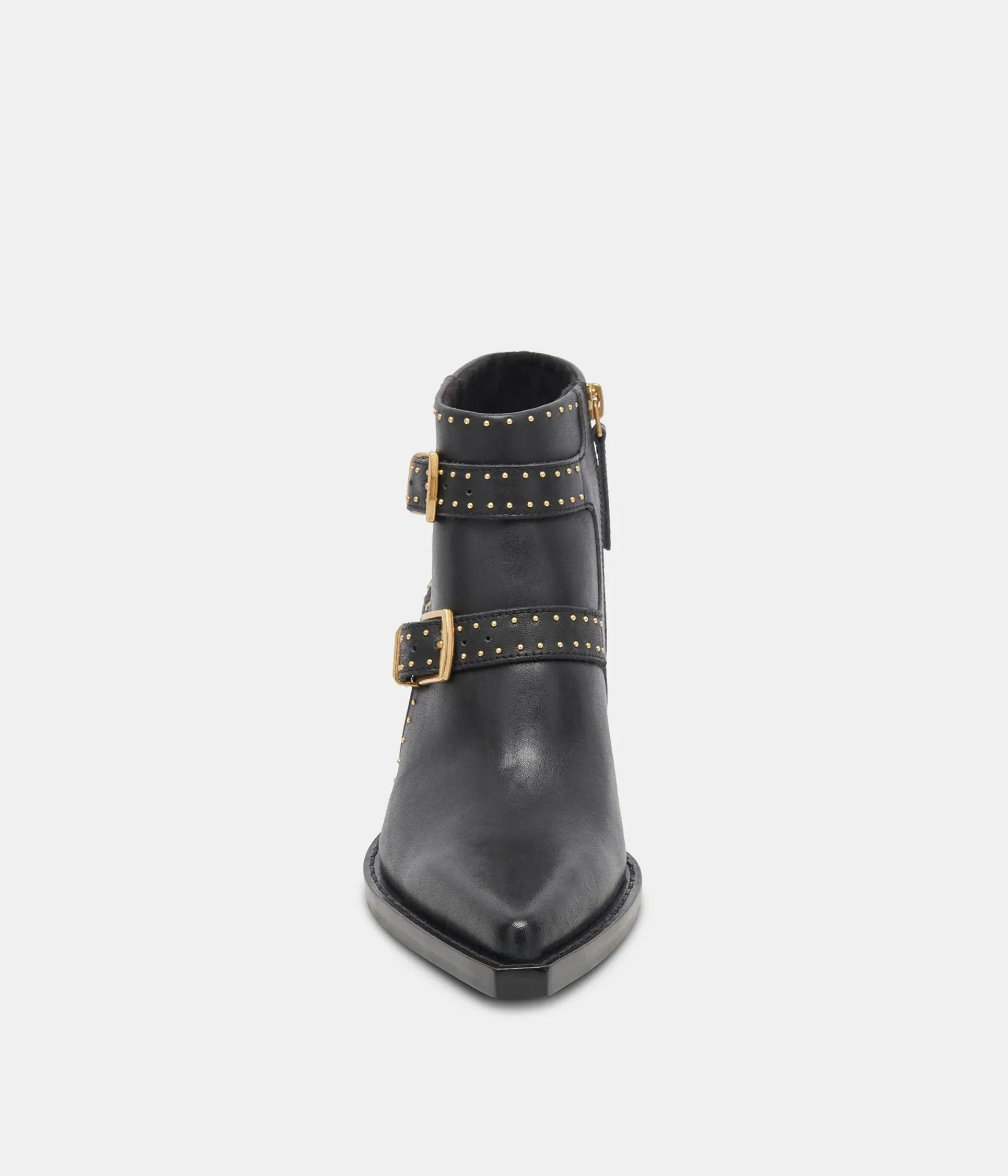 Ronnie Ankle Boot in Black and Gold